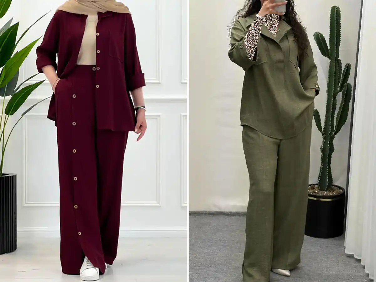 مانتو شلوار ست زیبا و خاص