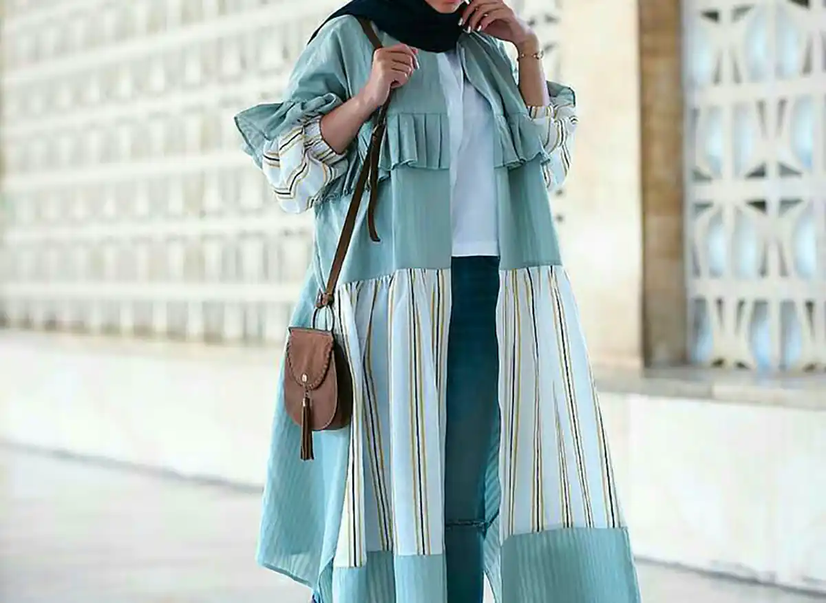 مانتو شیک و بلند طرحدار