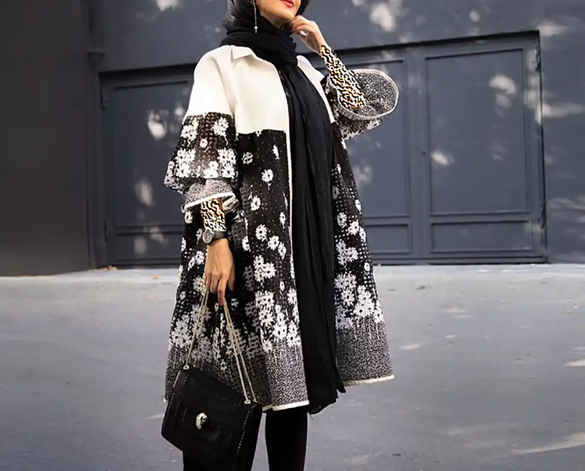 مانتو شیک و بلند طرحدار