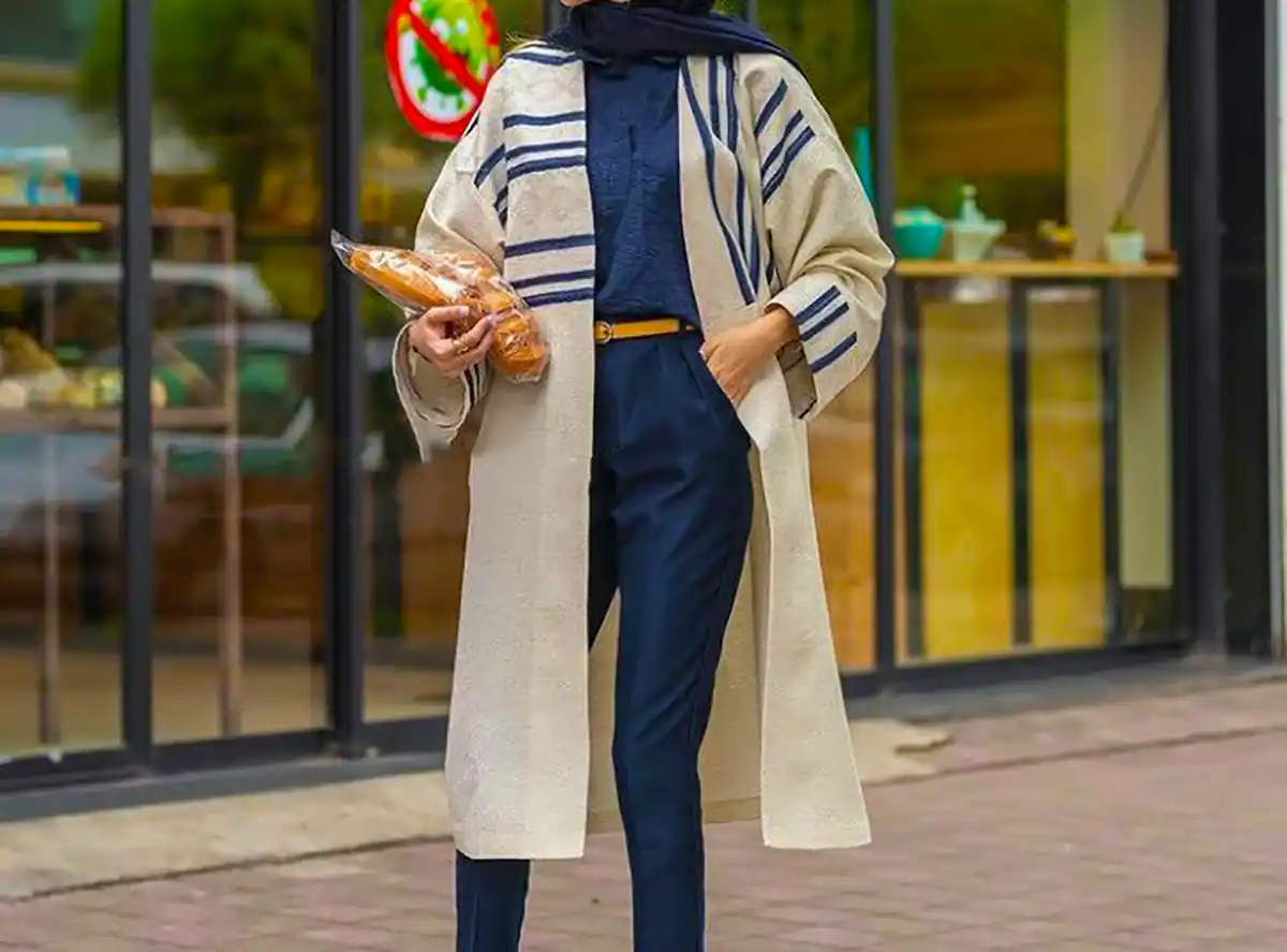 مانتو شیک و بلند طرحدار