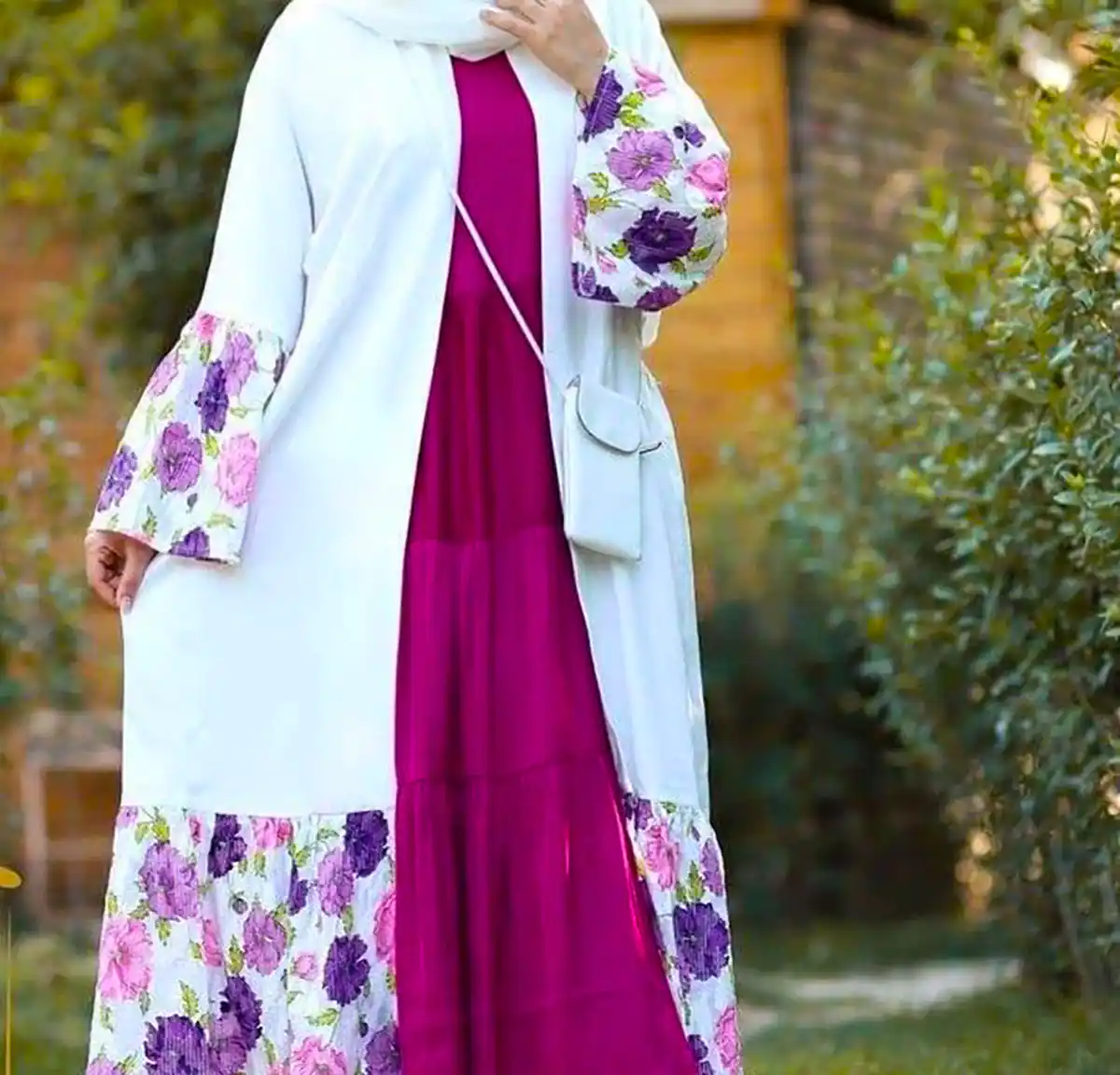 مانتو طرحدار شیک تابستانی