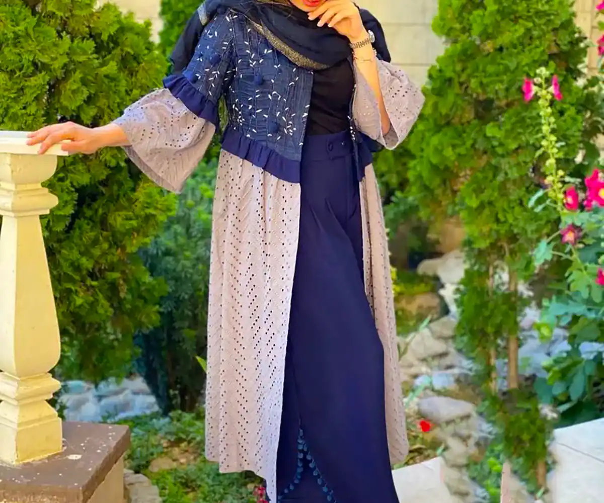 مانتو طرحدار شیک تابستانی