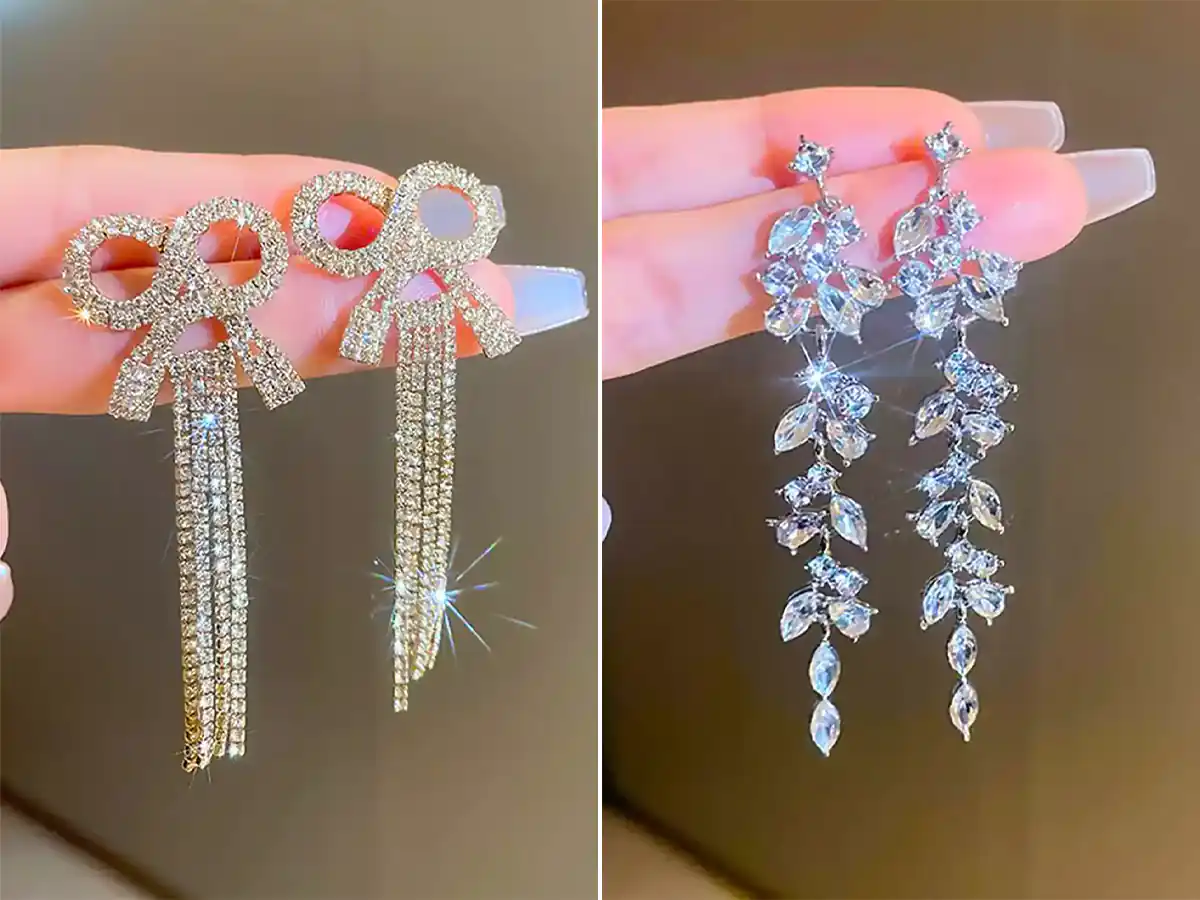 مدل گوشواره پرنگین شیک