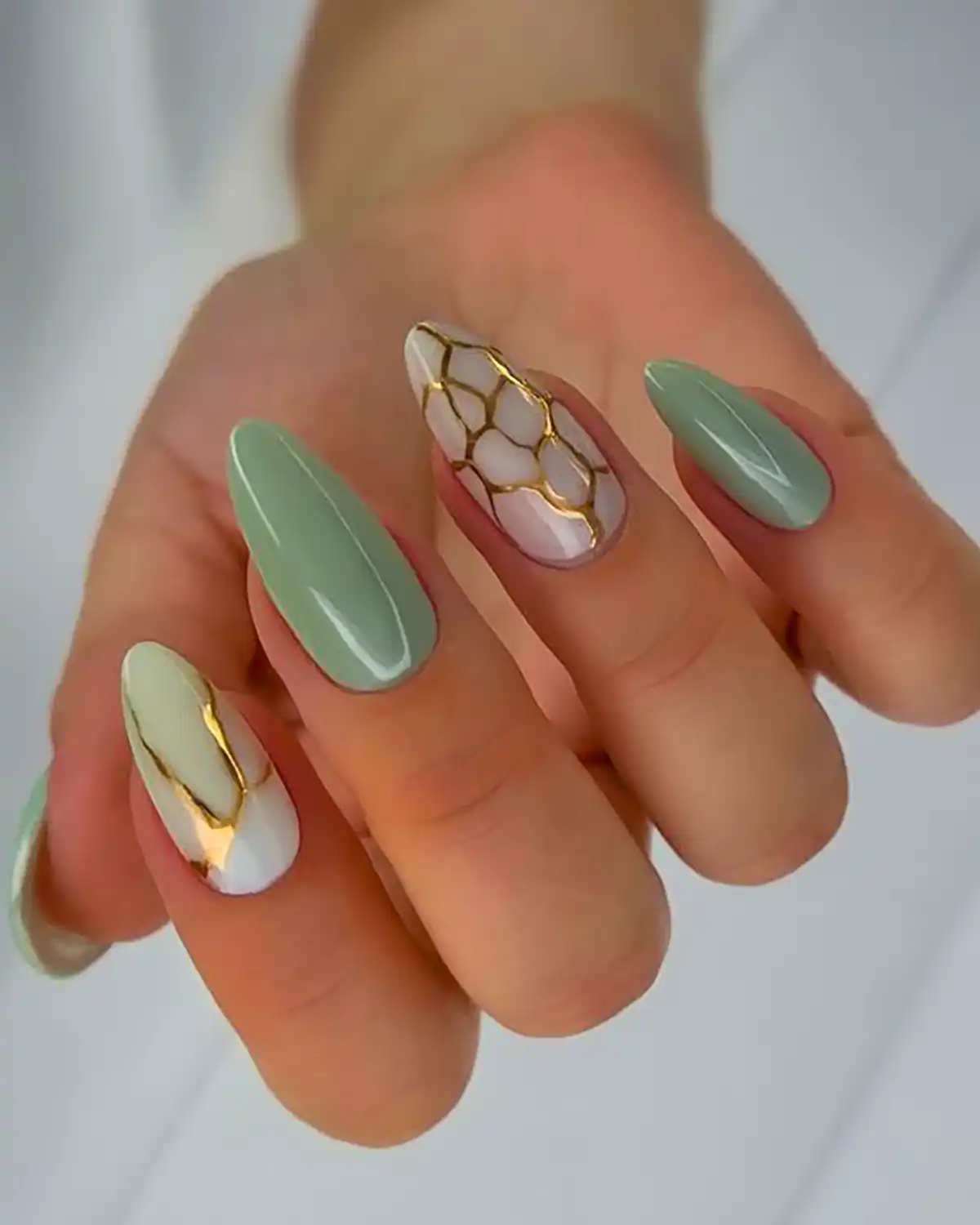 مدل ناخن سبز شیک و فانتزی