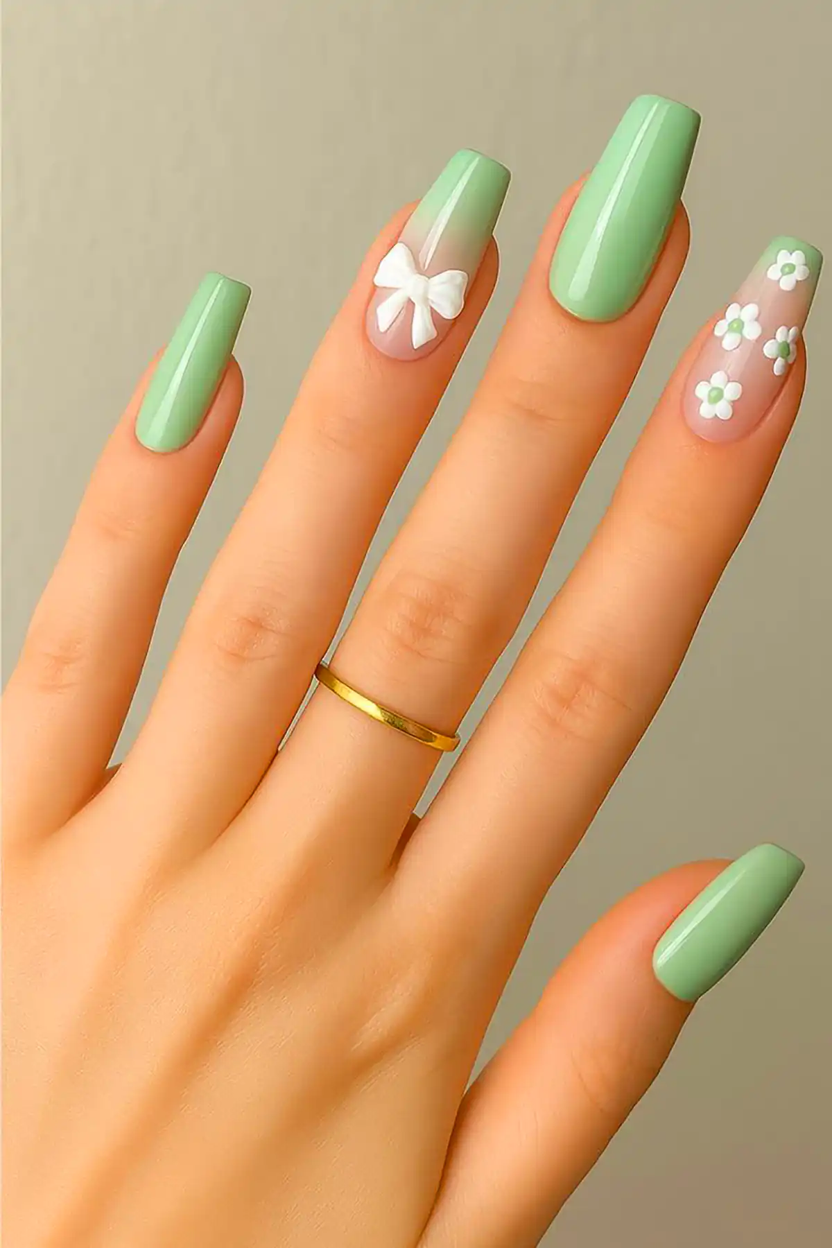 مدل ناخن سبز شیک و فانتزی