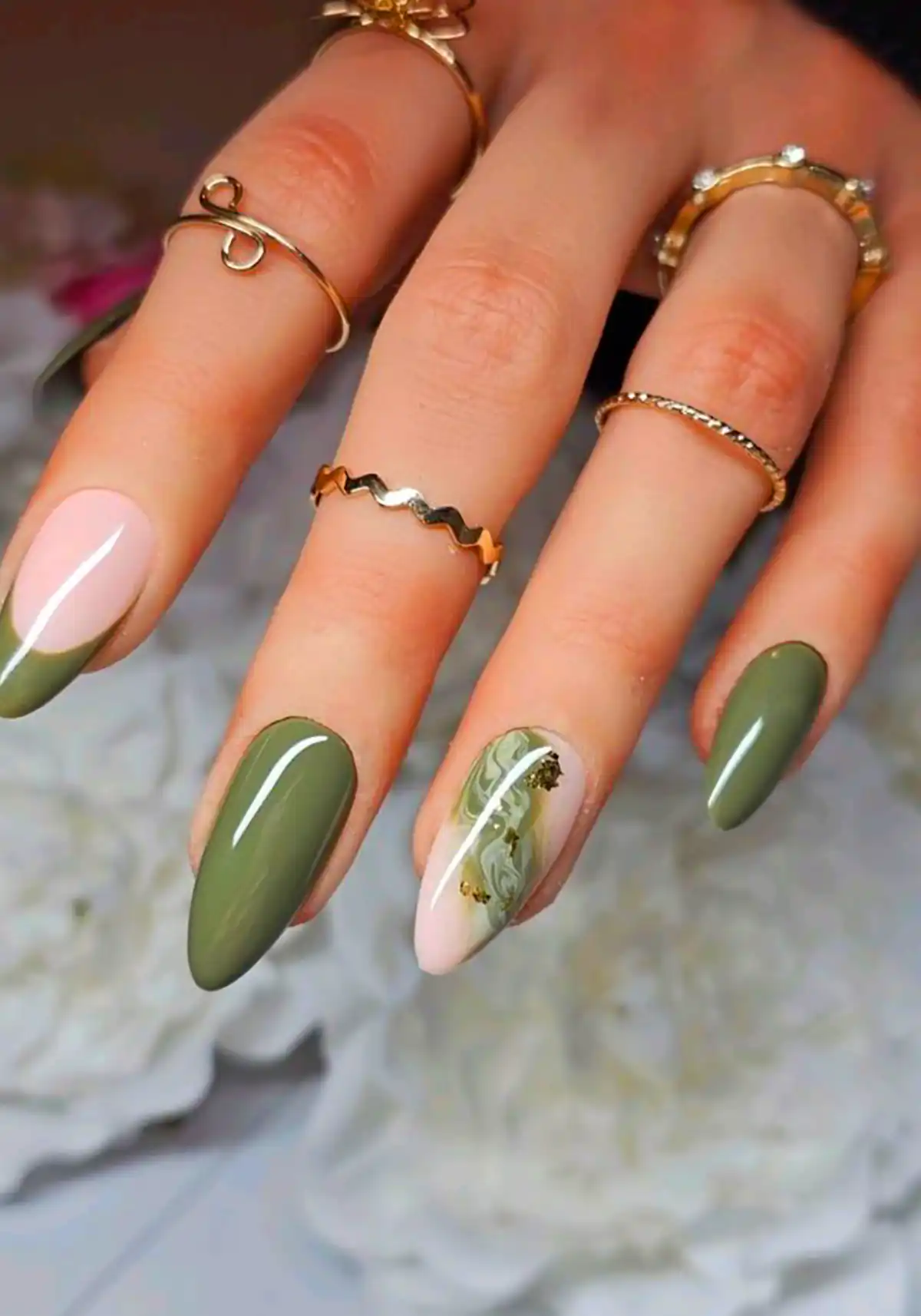 مدل ناخن سبز شیک و فانتزی