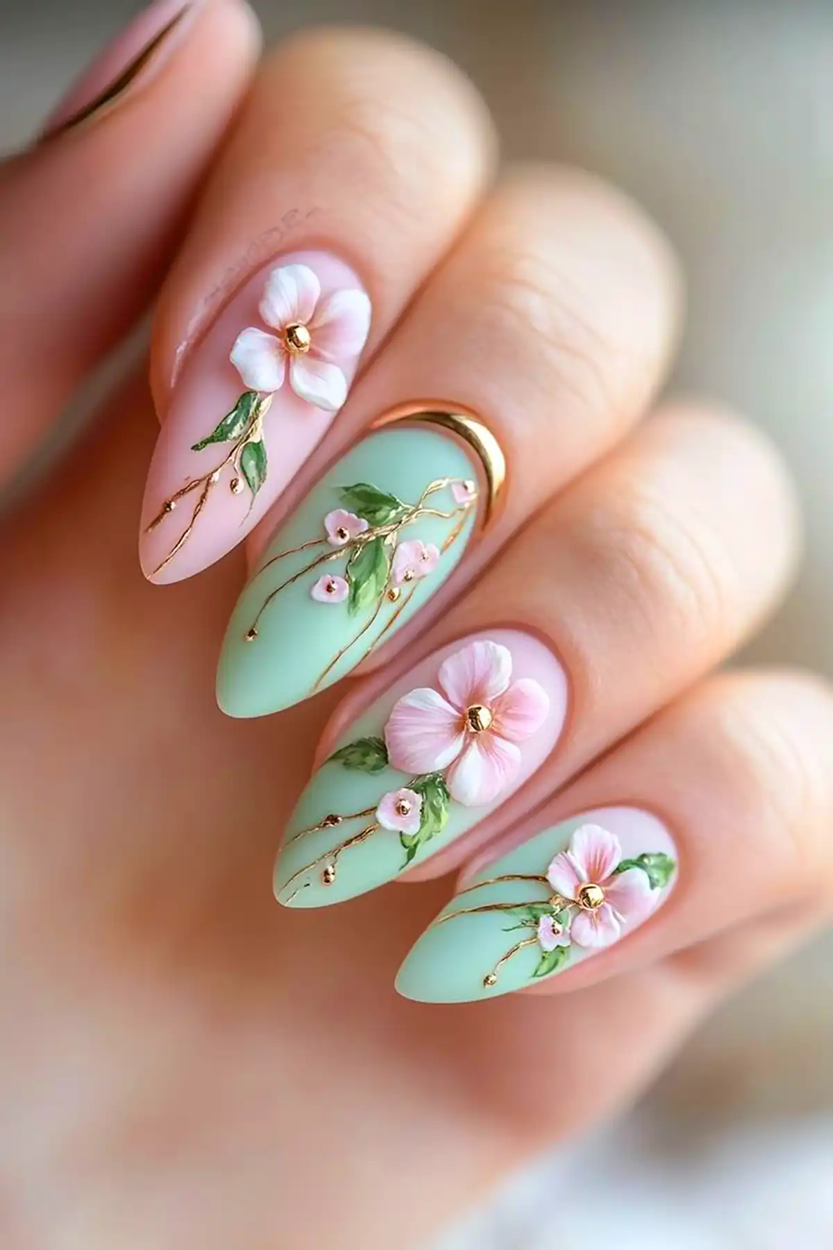 مدل ناخن سبز شیک و فانتزی