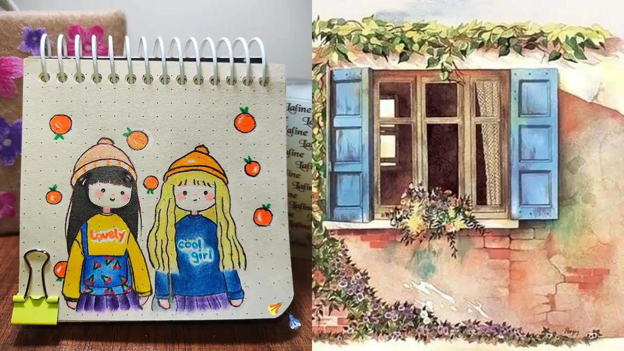 ایده نقاشی از پینترست + ایده های جالب و متنوع برای نقاشی کردن