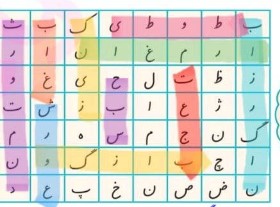 کلمه های زیر را در جدول پیدا کنید و با مداد رنگی دور آن ها را خط بکشید.