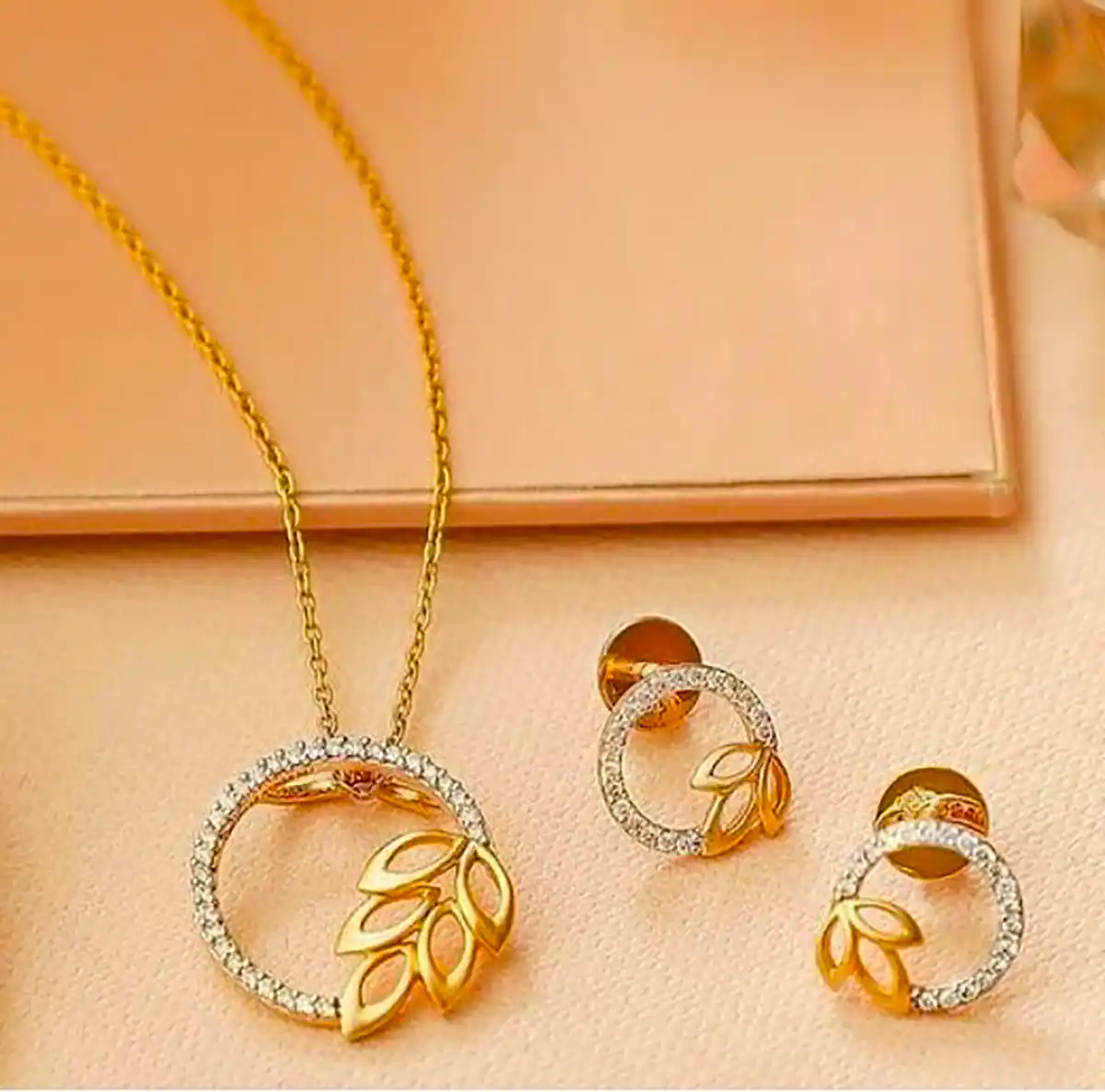 نیم ست طلا خوش ساخت