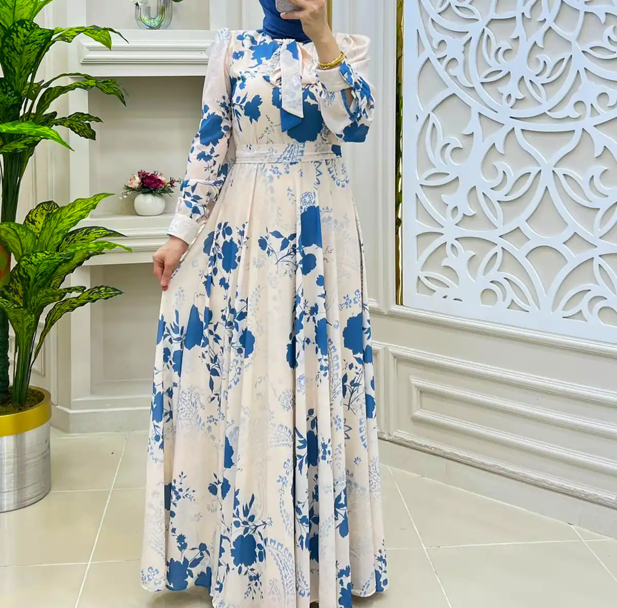 پیراهن بلند تابستانی طرحدار