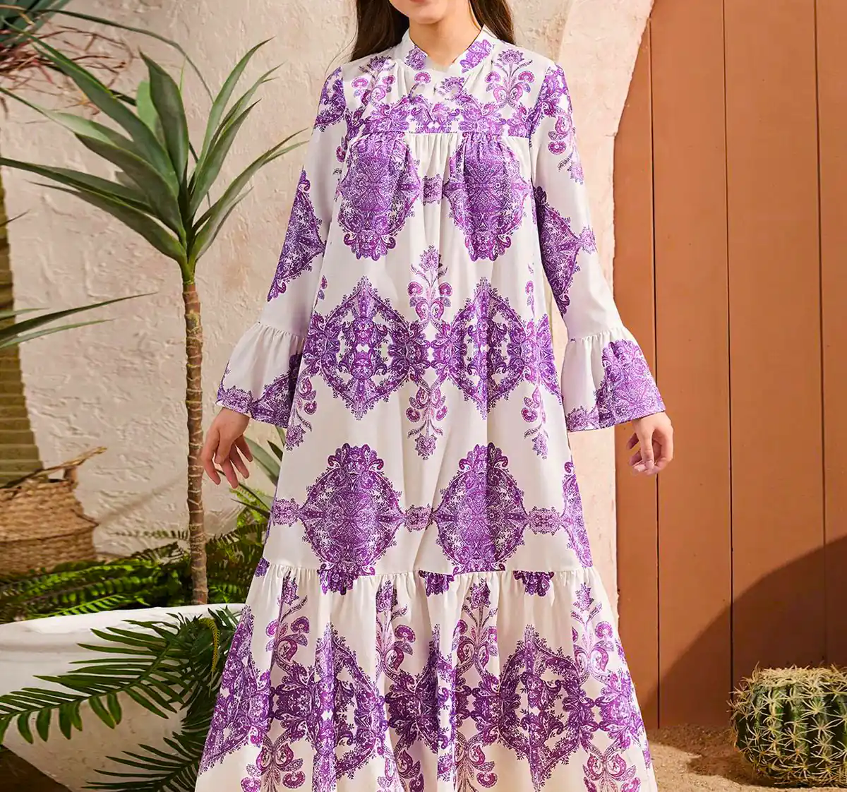 پیراهن بلند تابستانی طرحدار