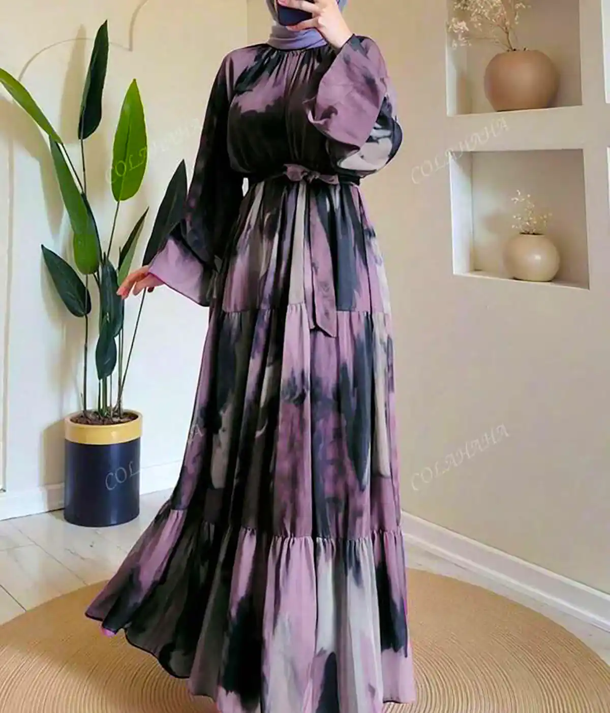 پیراهن بلند تابستانی طرحدار