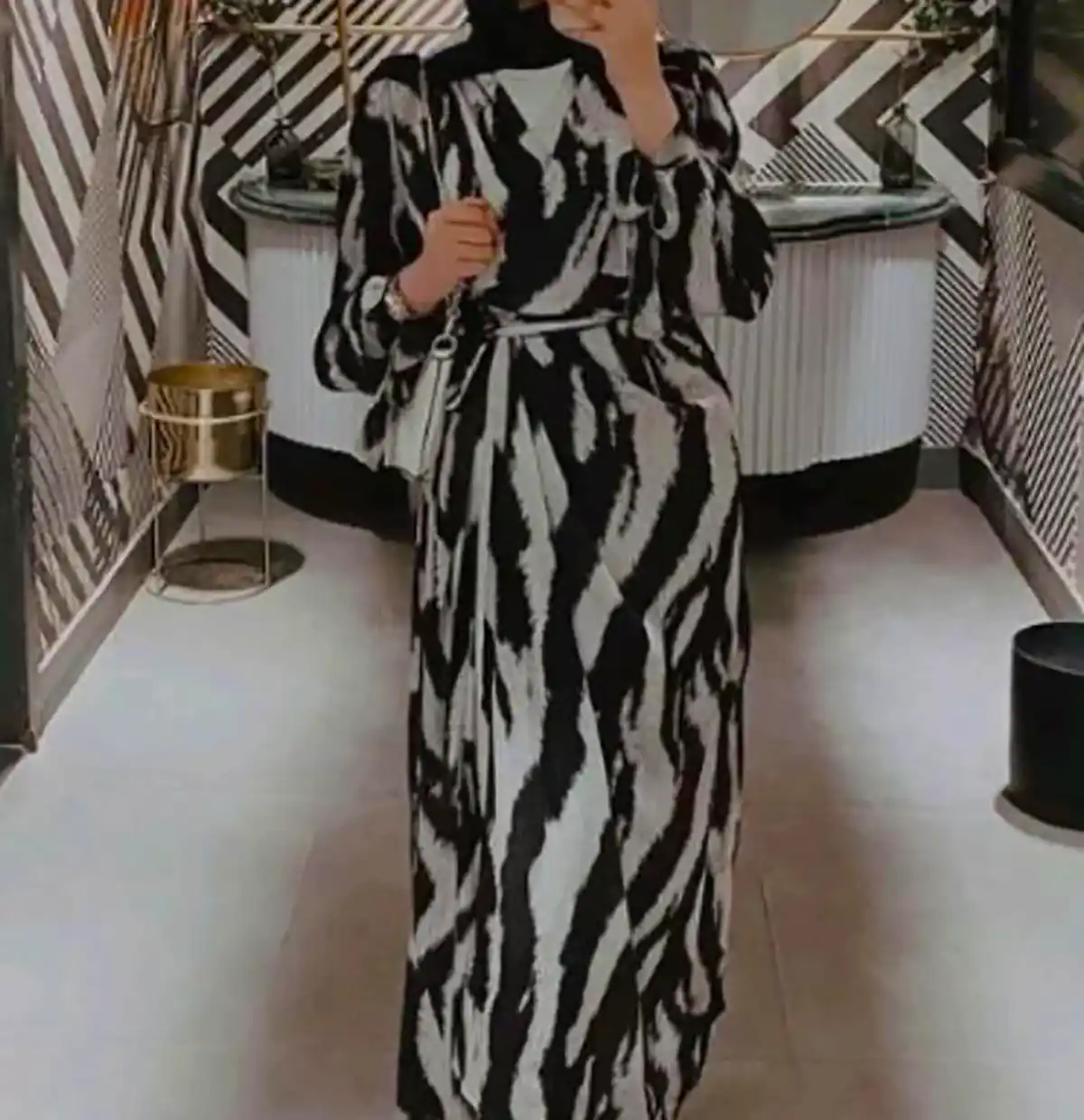 پیراهن بلند تابستانی طرحدار