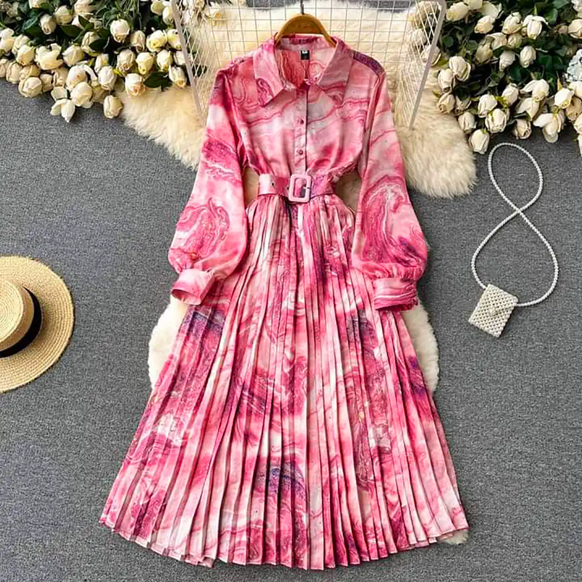 پیراهن دامن کلوش زنانه جدید