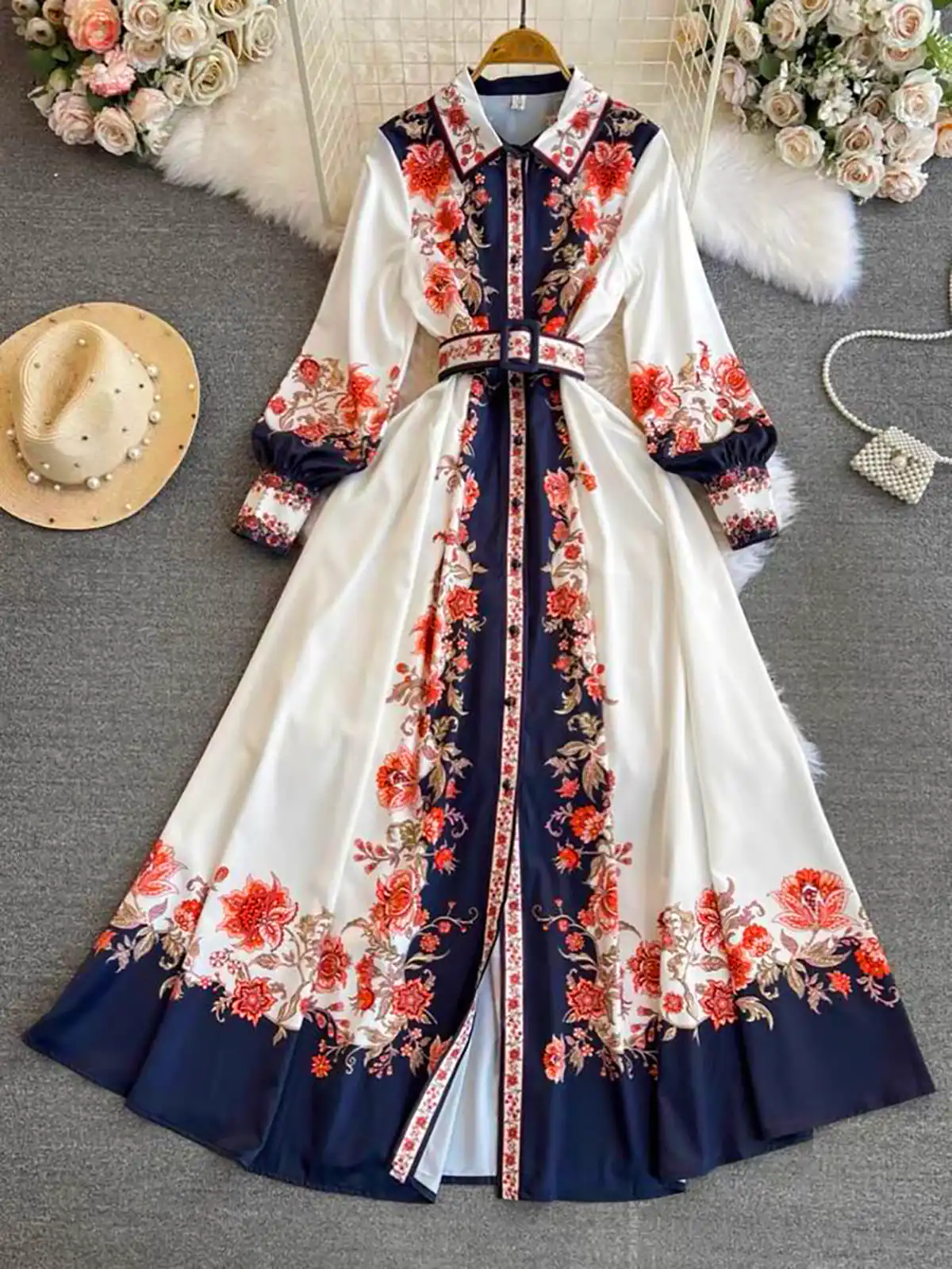 پیراهن دامن کلوش زنانه جدید