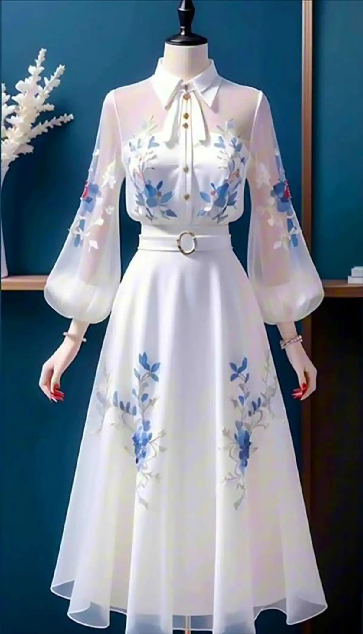 پیراهن دامن کلوش زنانه جدید