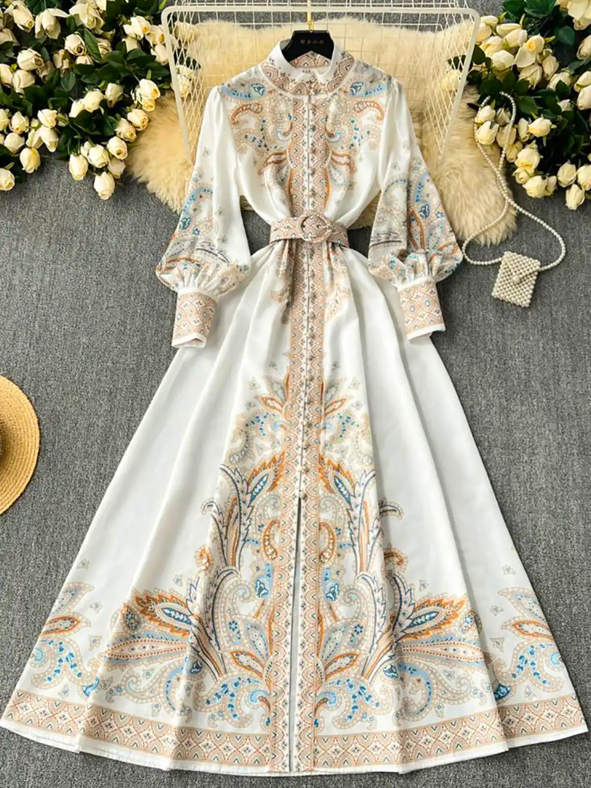 پیراهن دامن کلوش زنانه جدید