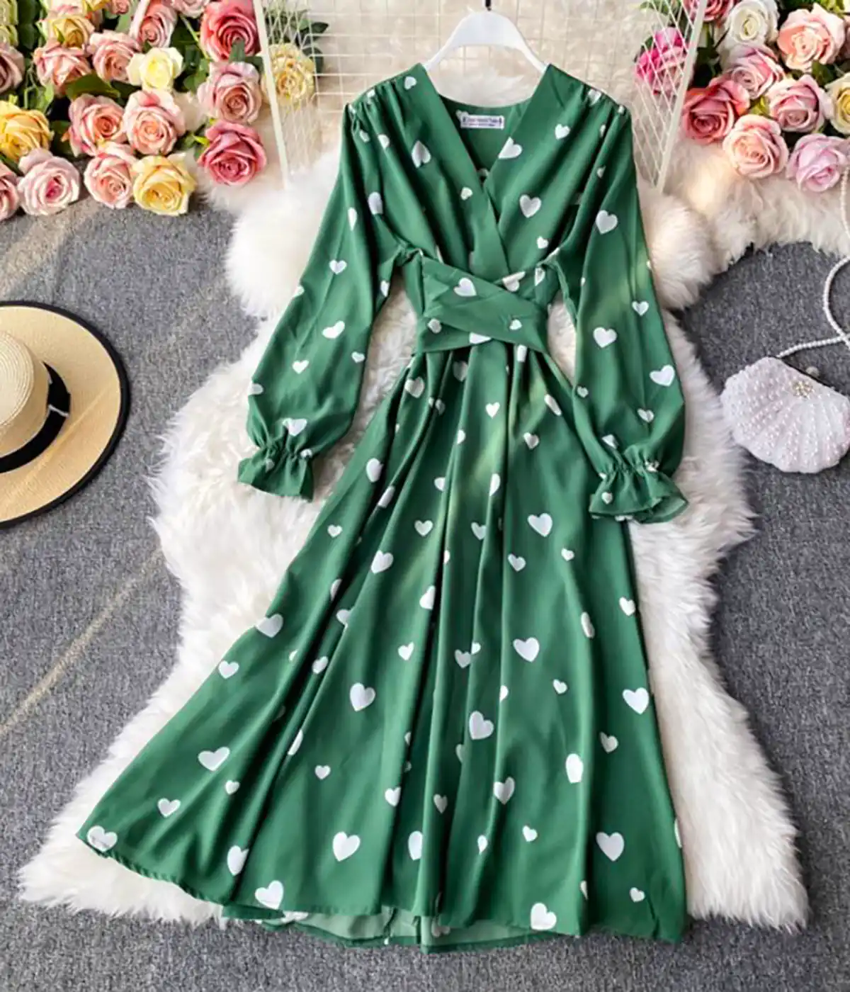 پیراهن دامن کلوش زنانه جدید