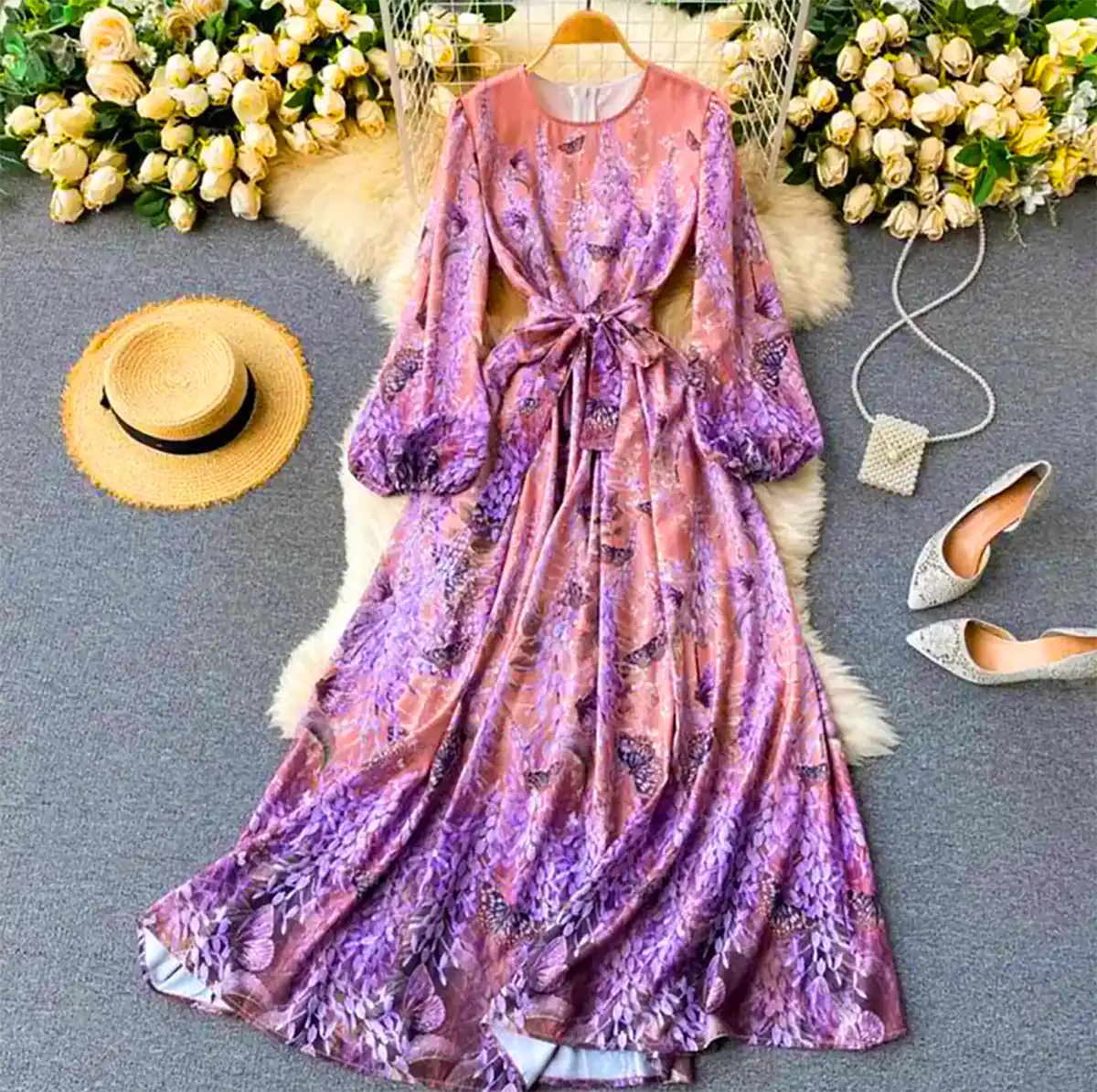 پیراهن دامن کلوش زنانه جدید