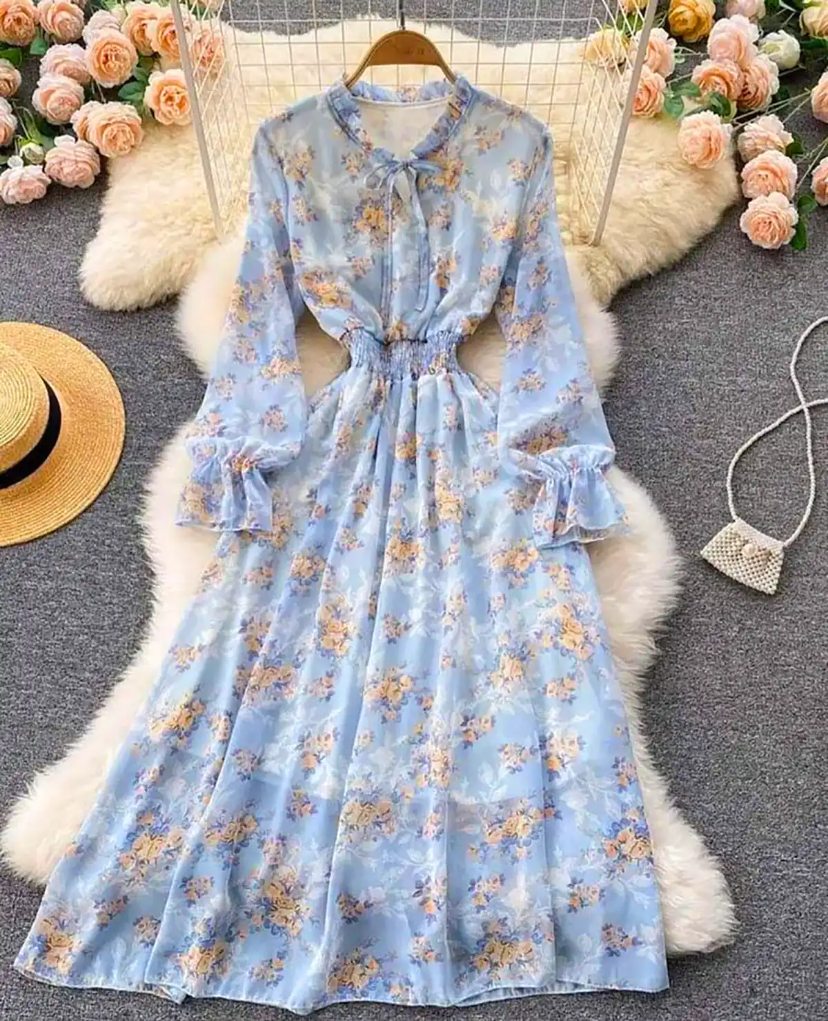 پیراهن دامن کلوش زنانه جدید