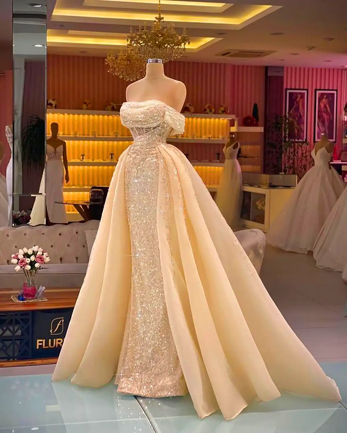 پیراهن مجلسی حنابندان شیک