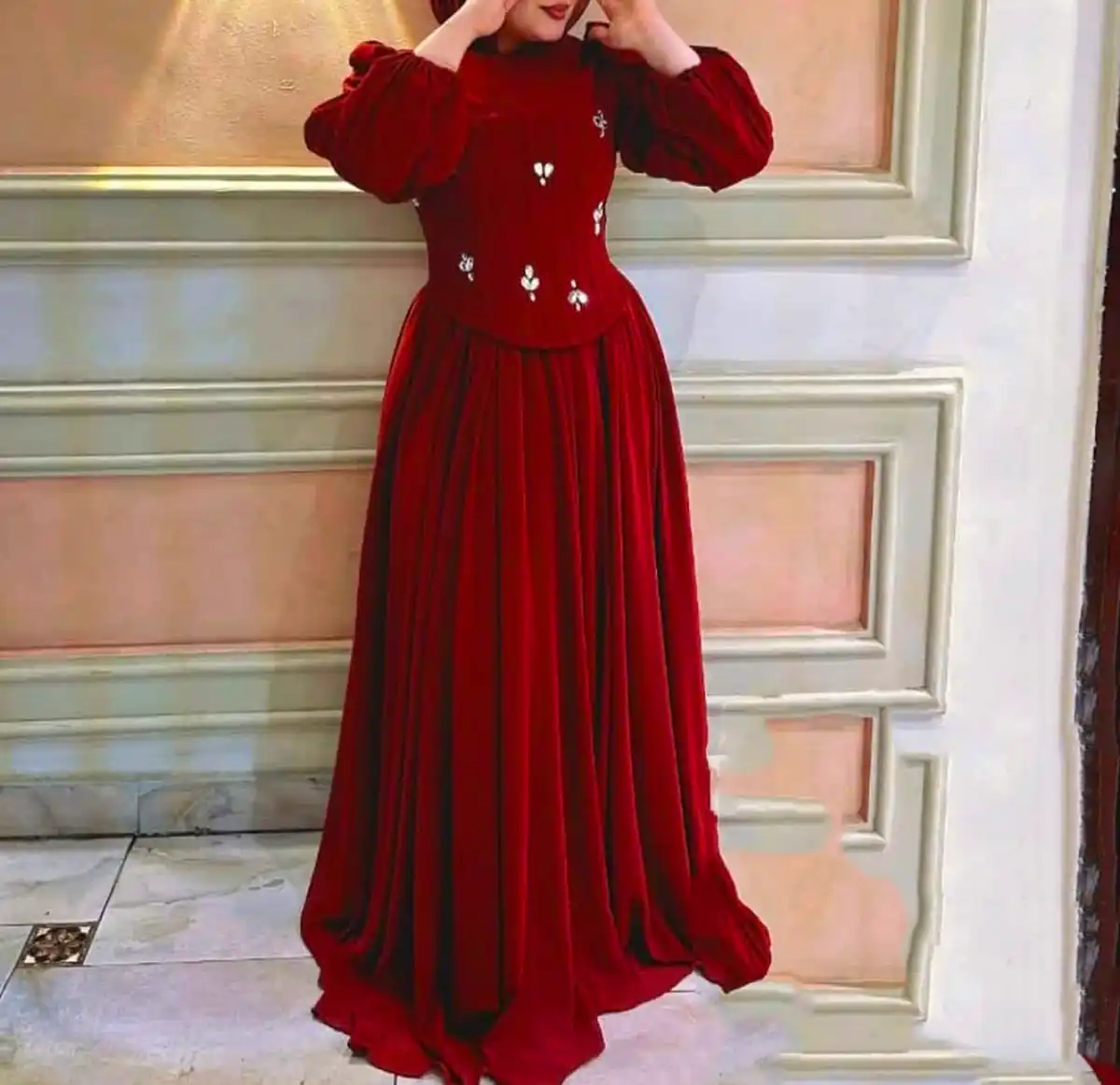 پیراهن مجلسی کلاسیک تالاری