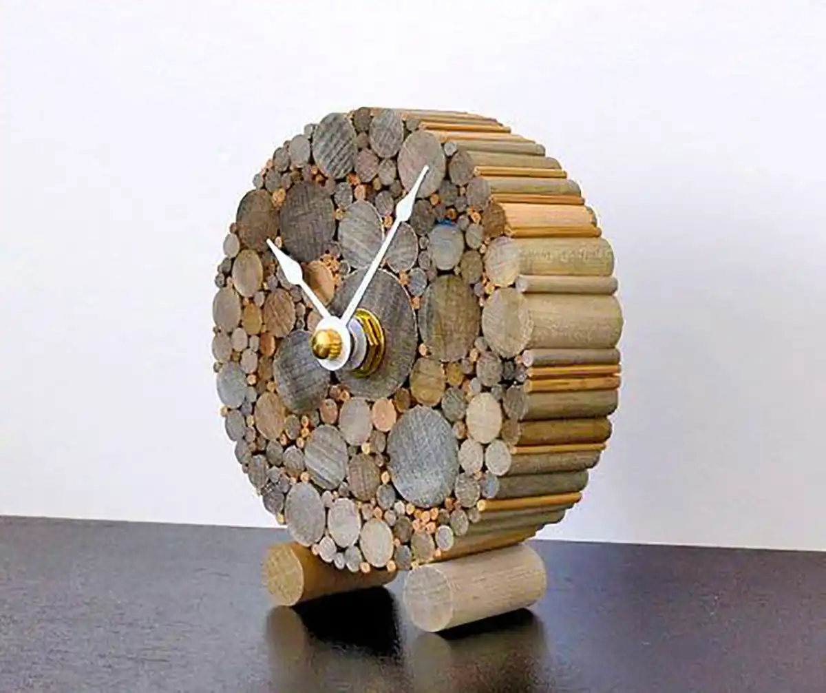 ساعت رومیزی ترند چوبی