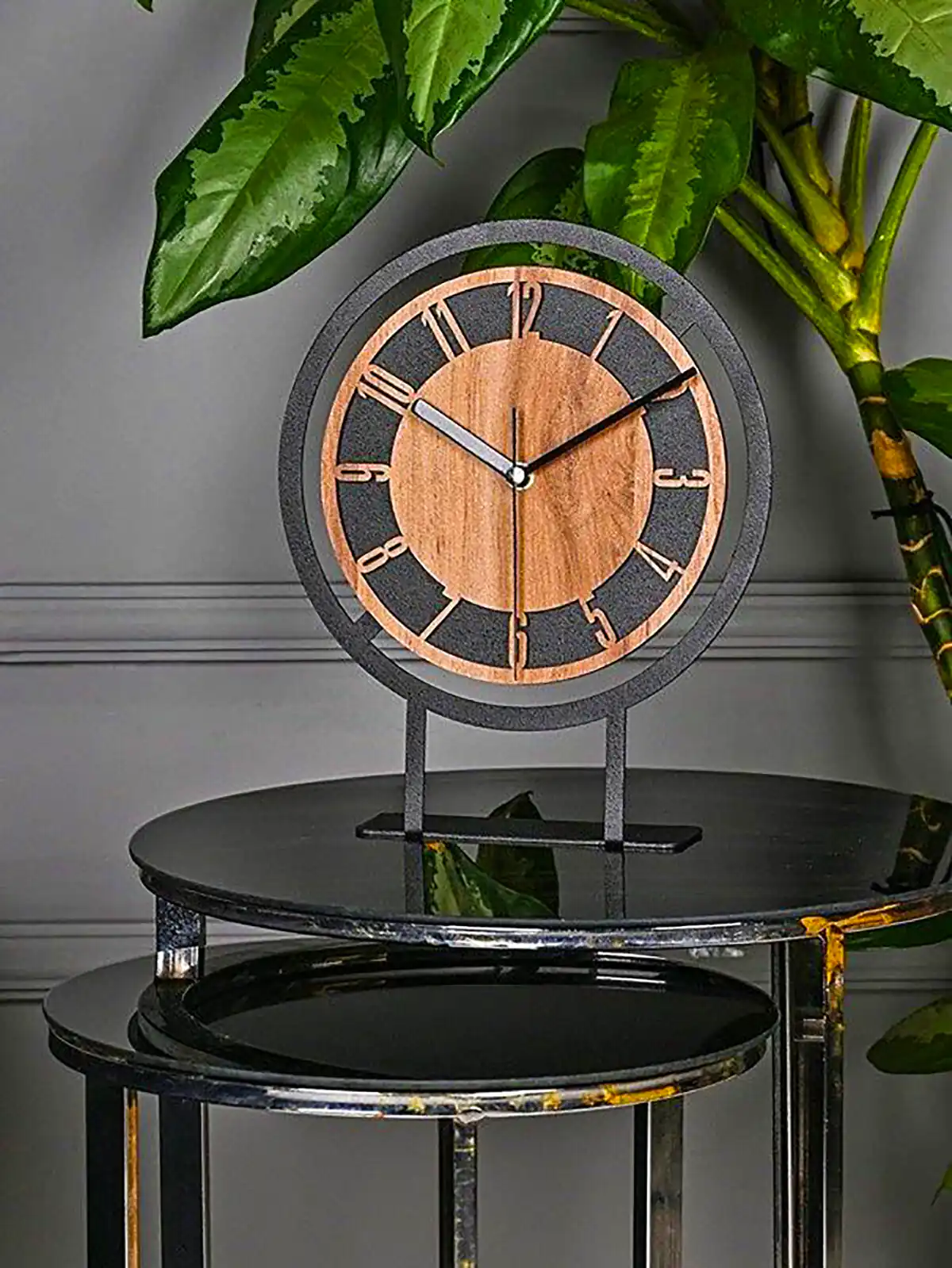 ساعت رومیزی ترند چوبی