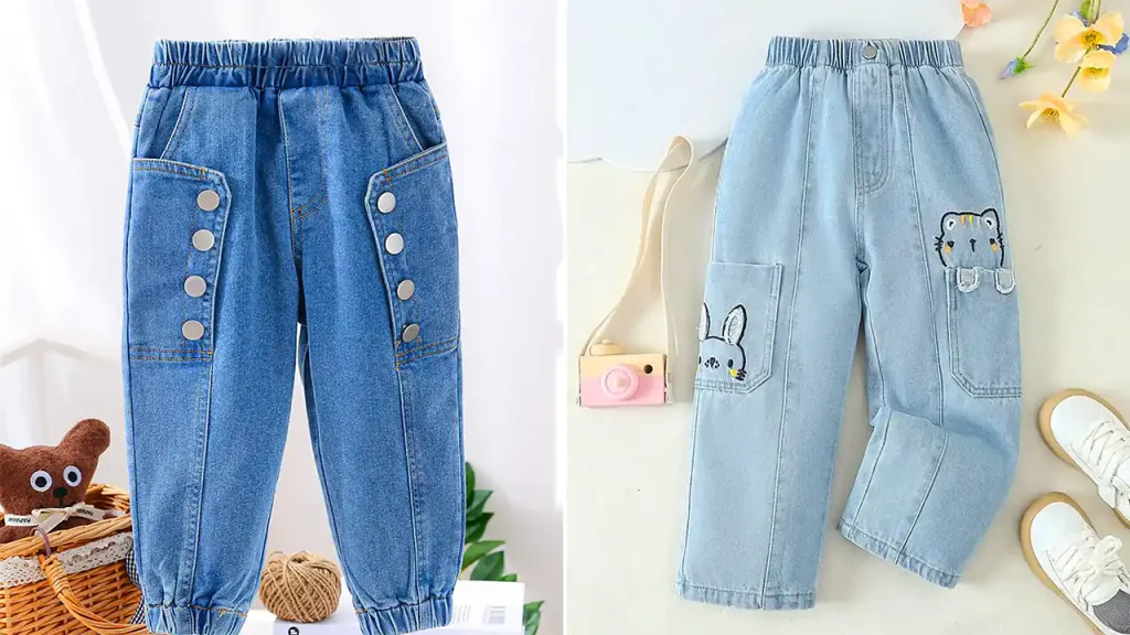 شلوار لی بچه گانه جذاب