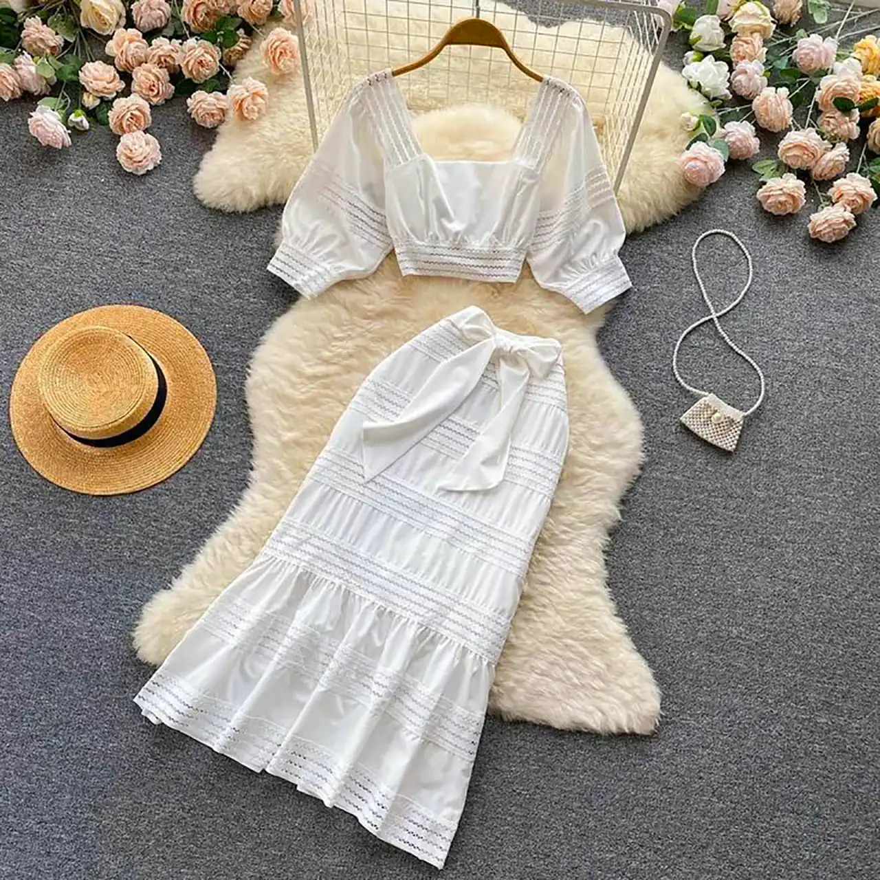 شومیز دامن بافتنی مجلسی