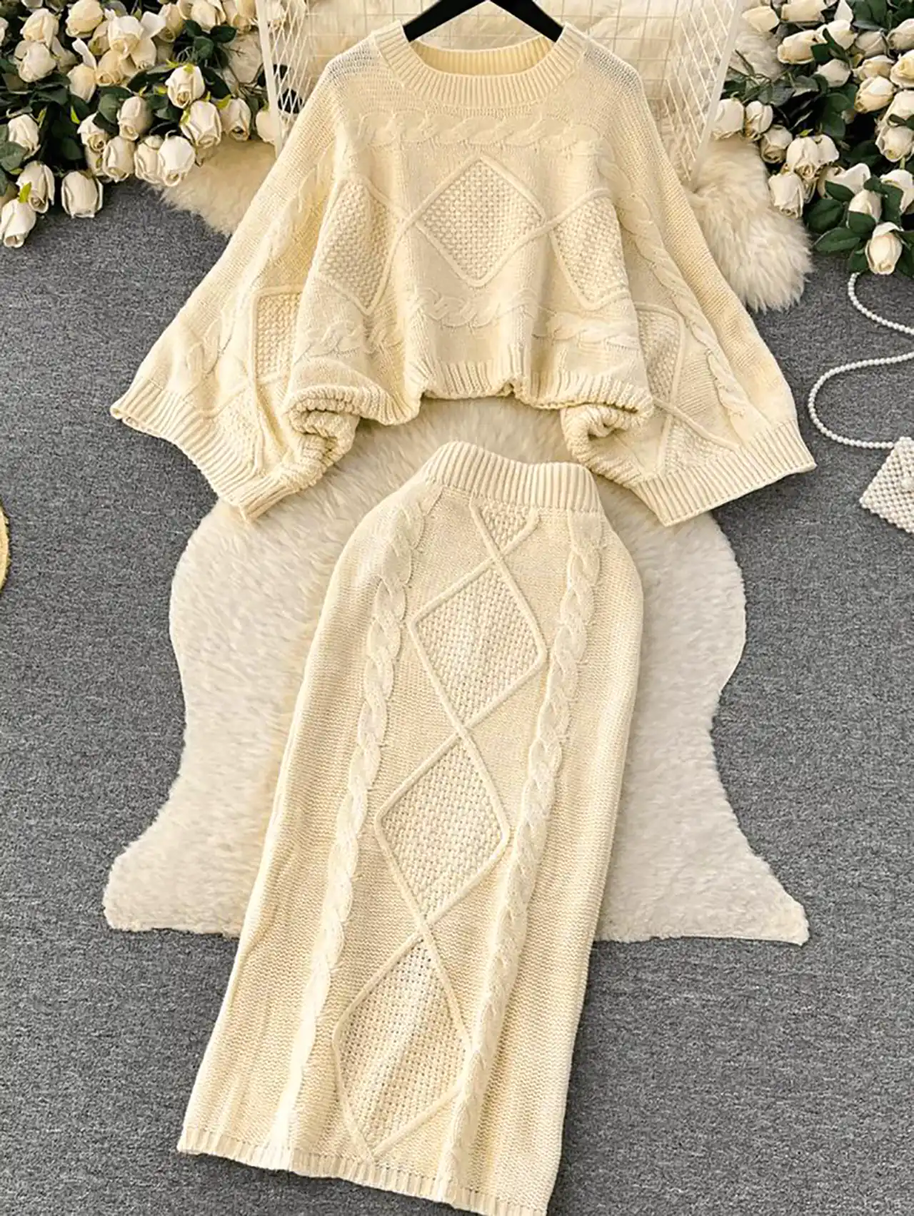 شومیز دامن بافتنی مجلسی