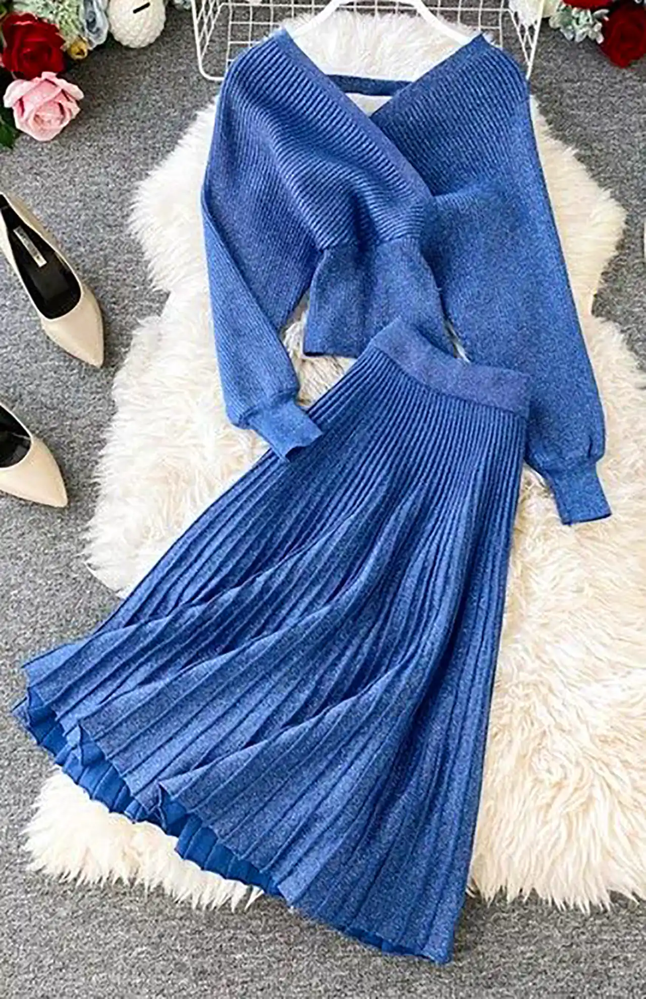 شومیز دامن بافتنی مجلسی