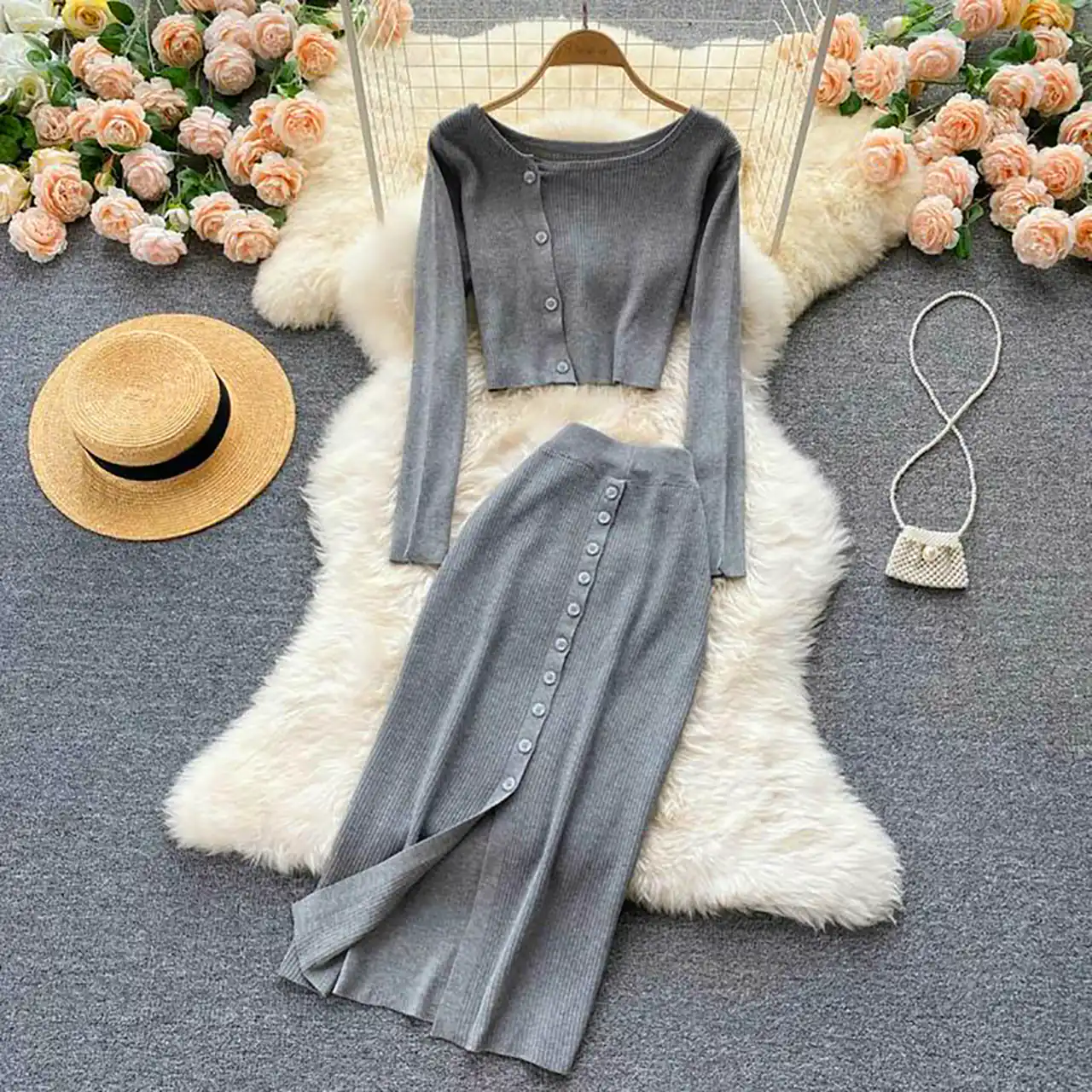 شومیز دامن بافتنی مجلسی