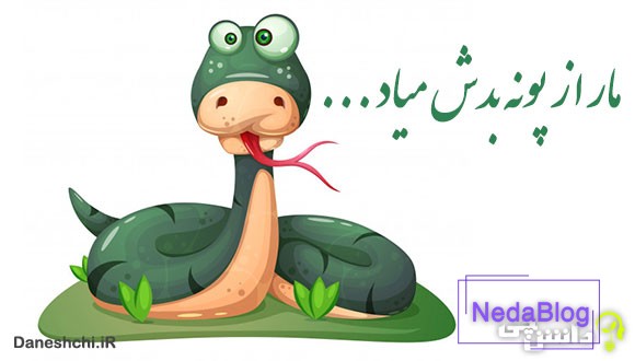 مار از پونه بدش میاد جلو خونه اش سبز میشه