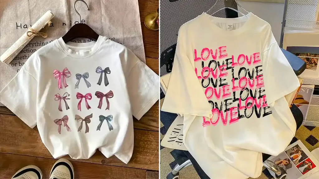 تیشرت چاب رنگی شیک وجذاب