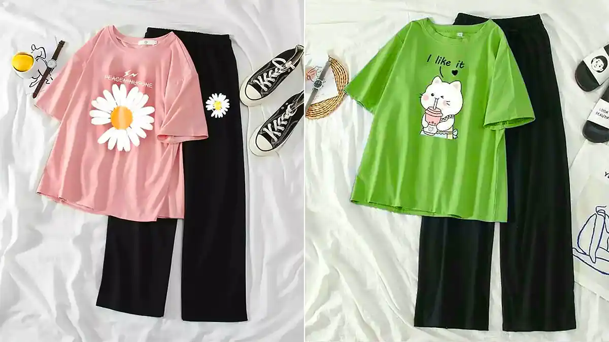 تیشرت شلوار زنانه تریکو