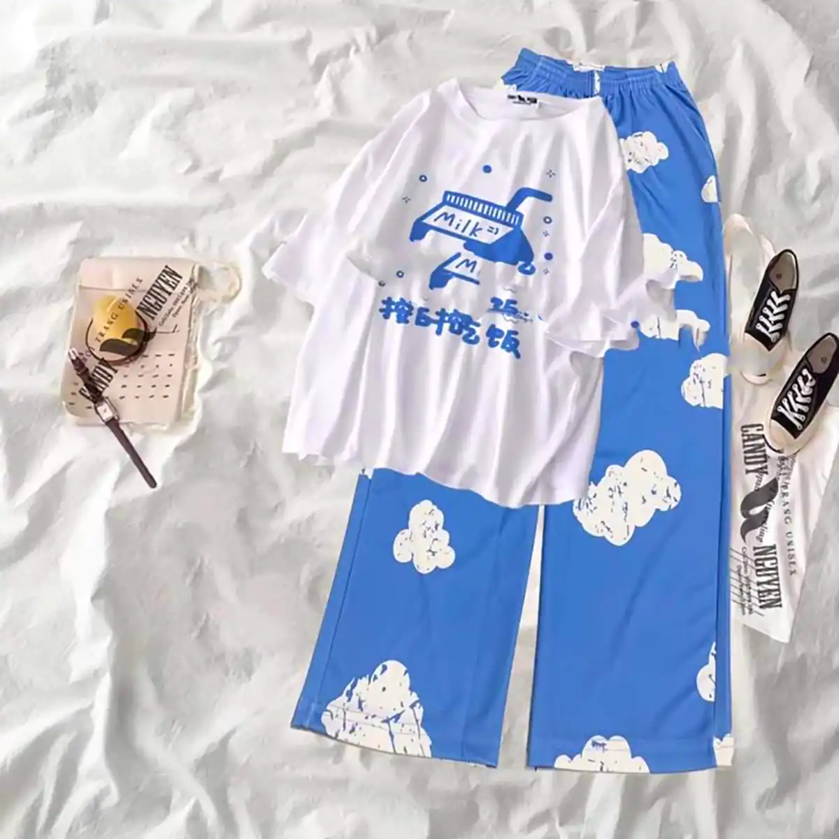 تیشرت شلوار زنانه تریکو