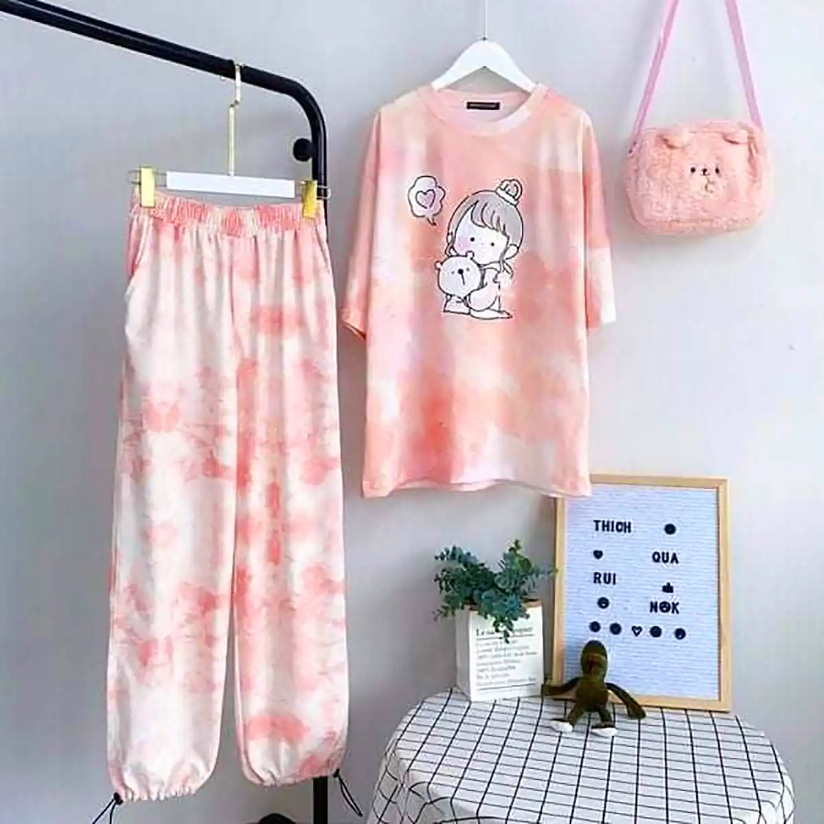 تیشرت شلوار زنانه تریکو