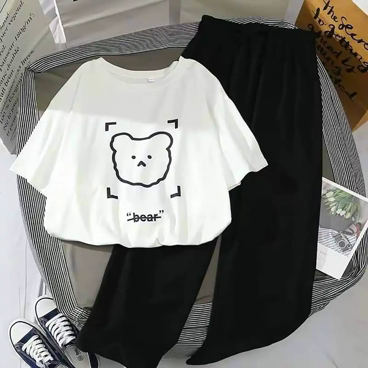 تیشرت شلوار زنانه تریکو