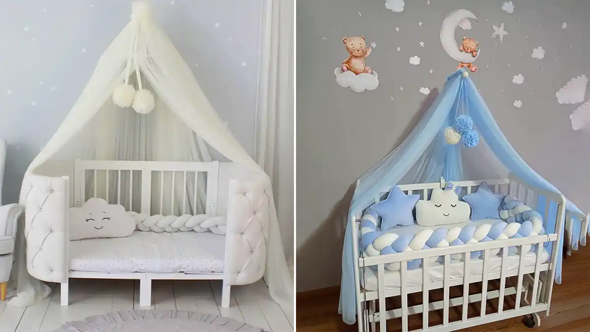 تخت خواب راحت و شیک نوزادی 