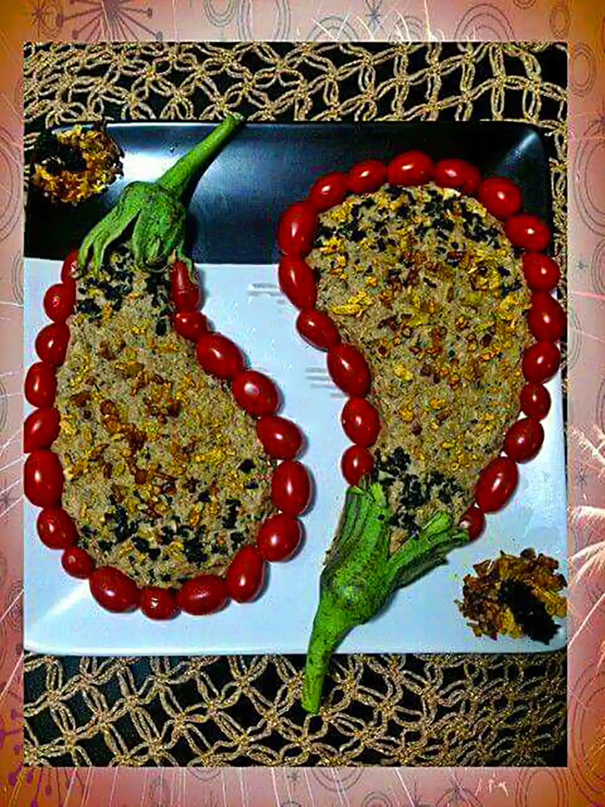 تزئین کشک و بادمجون مجلسی