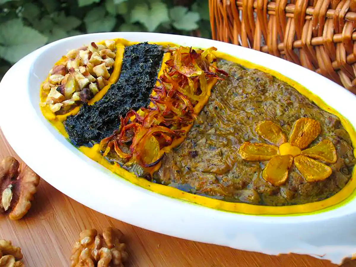 تزئین کشک و بادمجون مجلسی