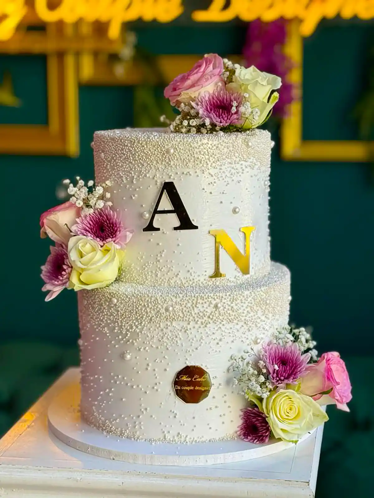 تزئین کیک عقد جذاب