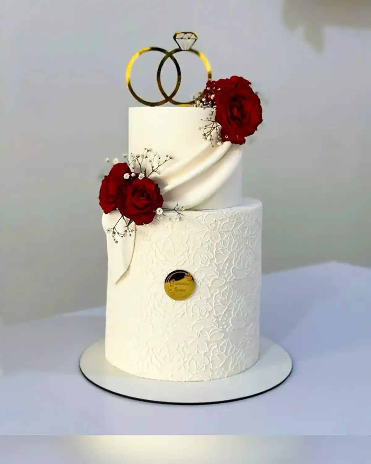 تزئین کیک عقد جذاب