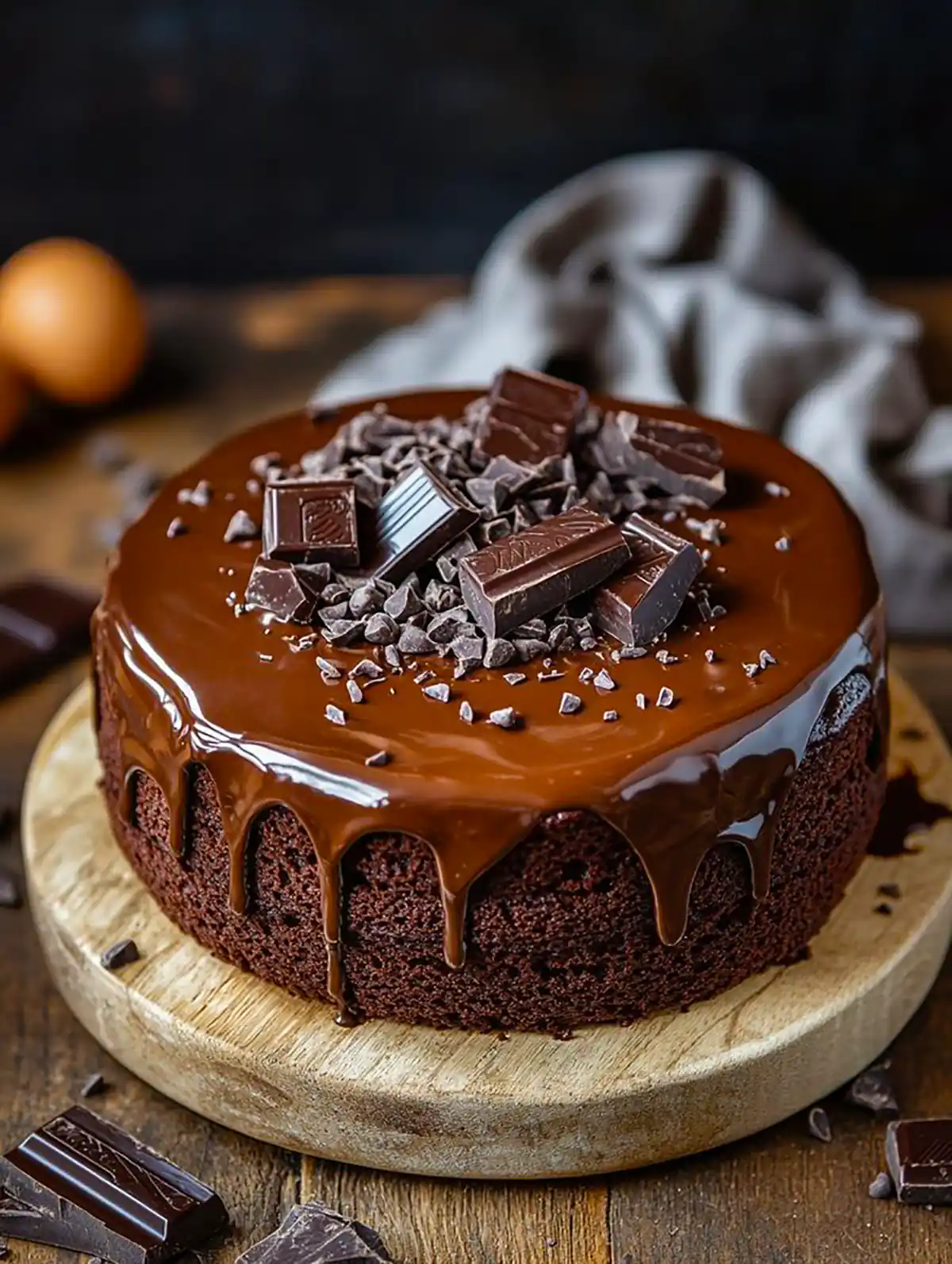 تزئین کیک شکلاتی جذاب