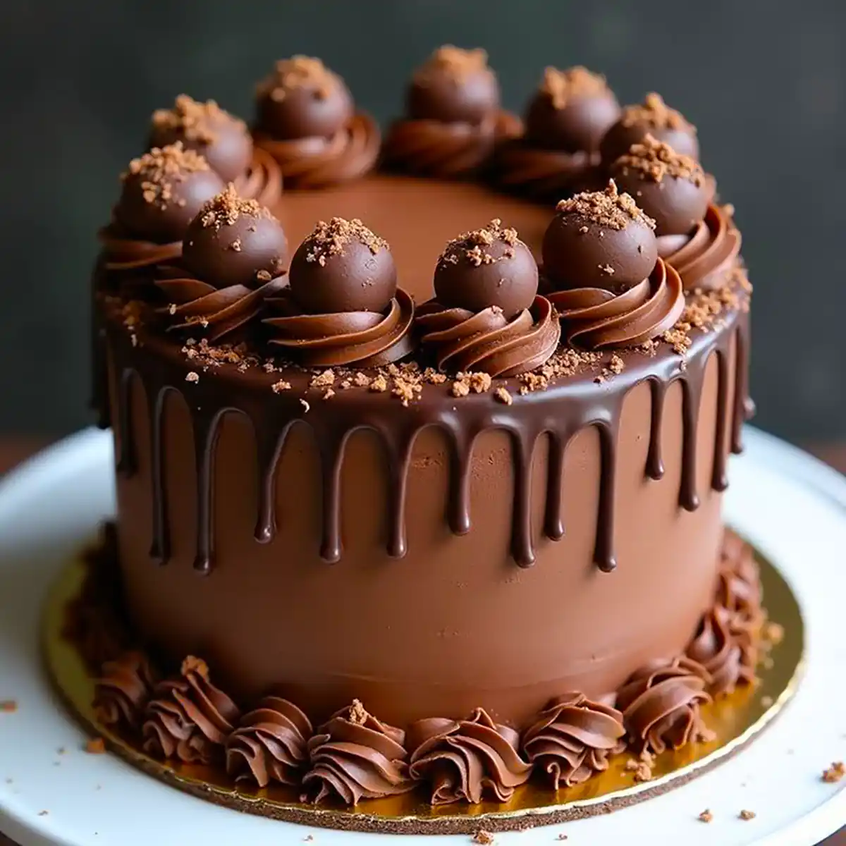 تزئین کیک شکلاتی جذاب