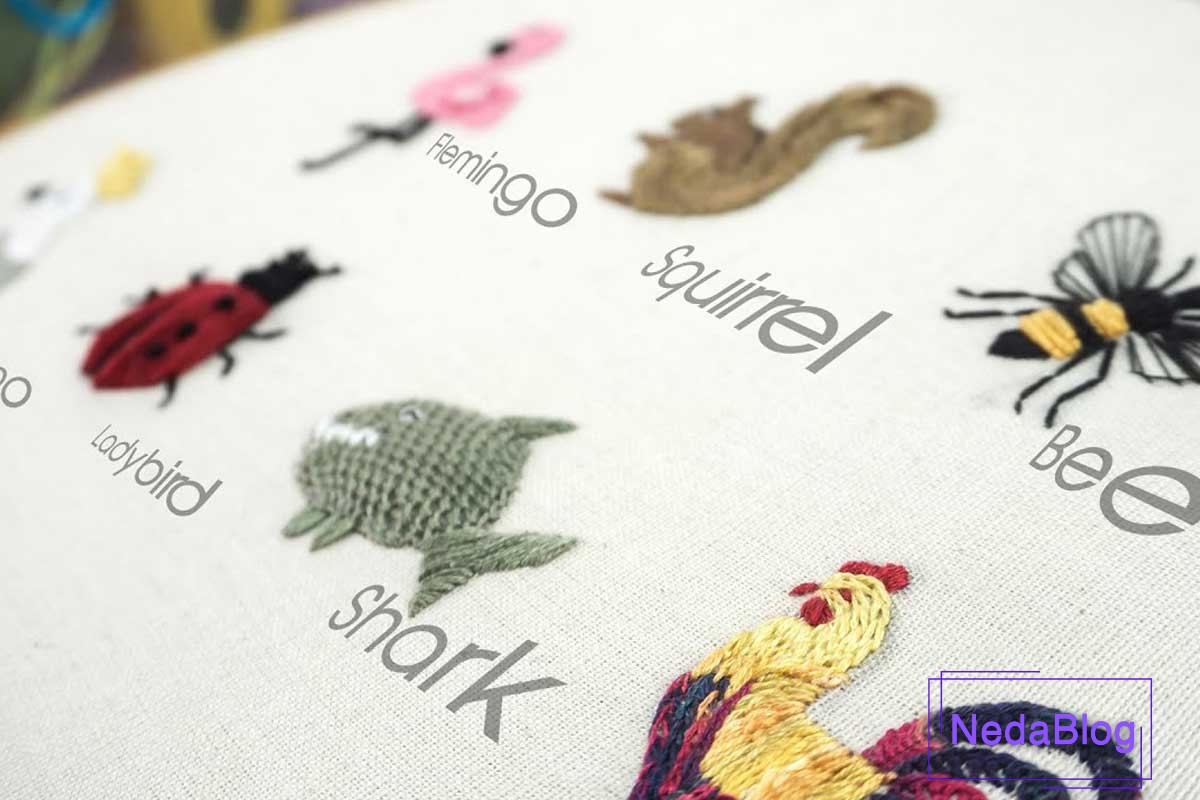 آموزش گلدوزی حیوانات