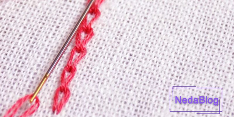 آموزش دوخت کوتاه بلند در گلدوزی