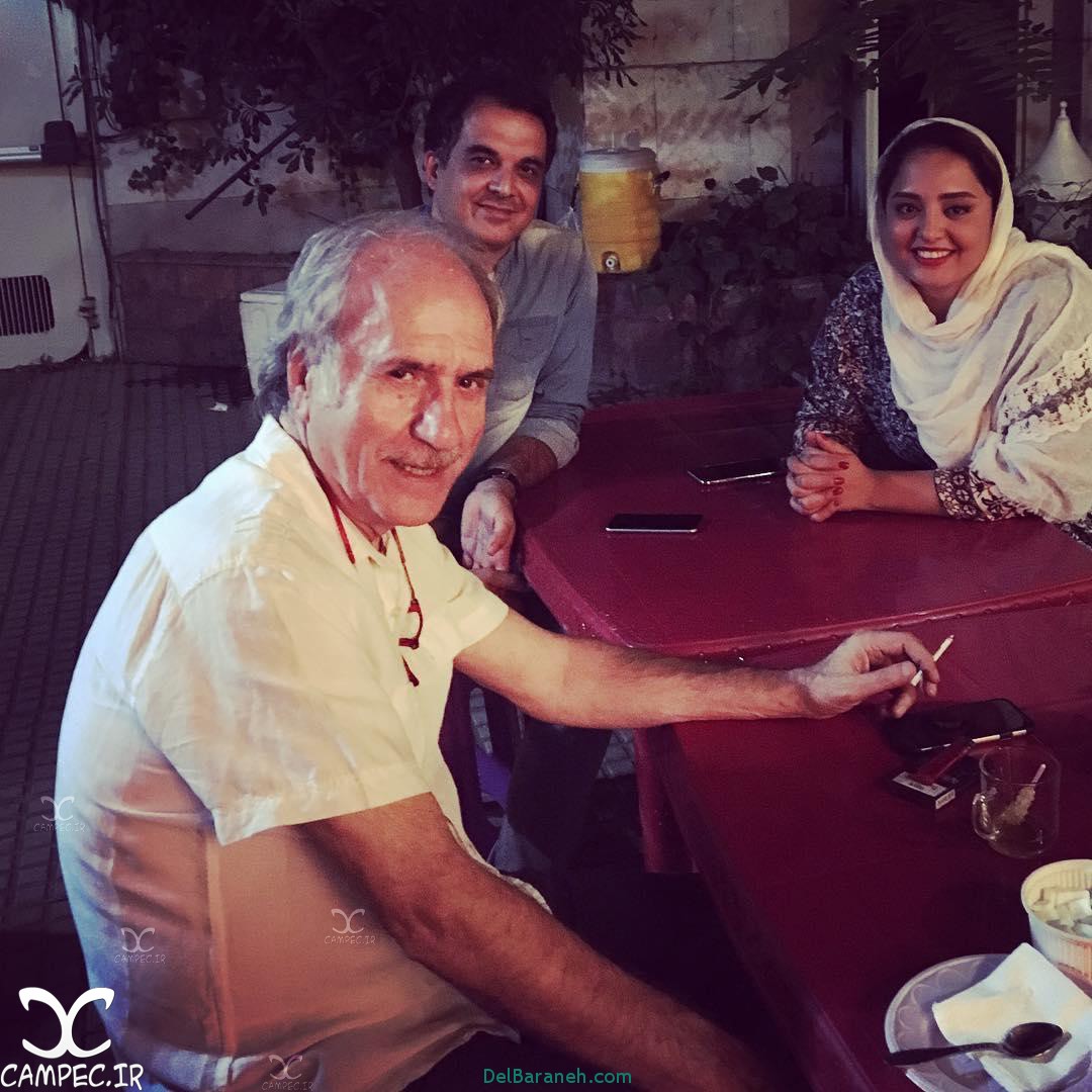 نرگس محمدی در پشت صحنه سریال ماه و پلنگ